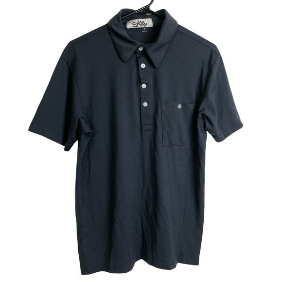 Vintage Swobo Merino Polo Shirt Small Mens Gray Short Sleeve Knit Cycling *Holes - Picture 1 of 11